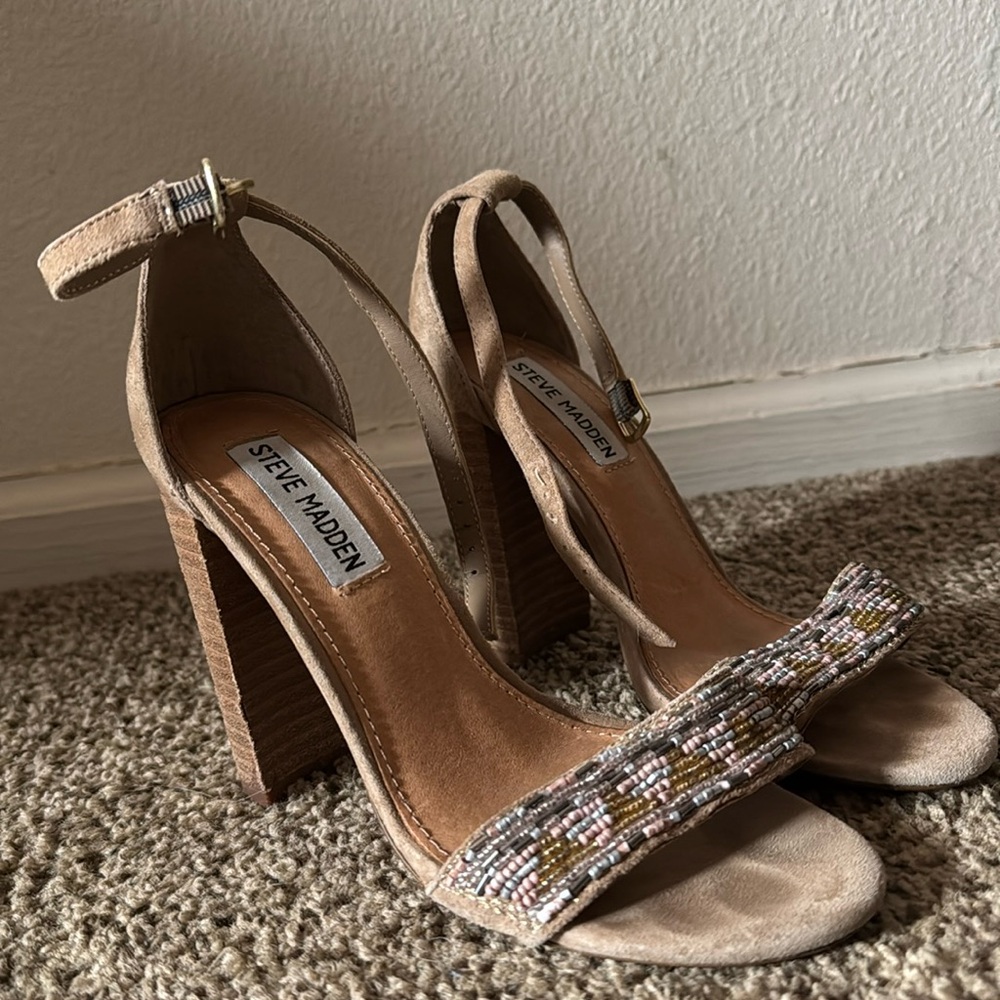 Steve Madden women’s beaded heels Size 5.5